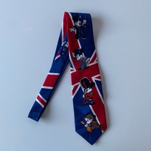 Mickey Mouse Blue British Mens Tie